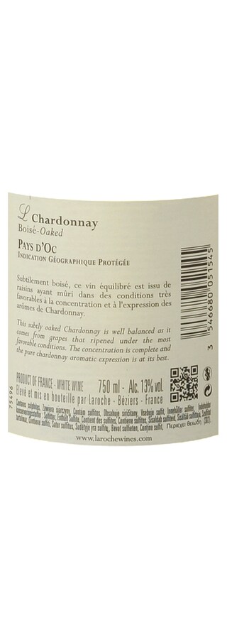 France - Frankrijk | Midi de la France - Oc IGP | Chardonnay Boisé L 