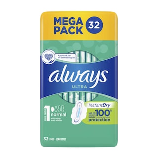 Always | Ultra | Serviettes hygiéniques | Ultra normal | Protection 