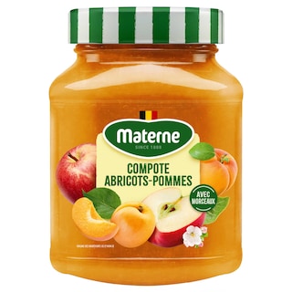 Materne | Compote | Abricots-Pommes | Bocal 