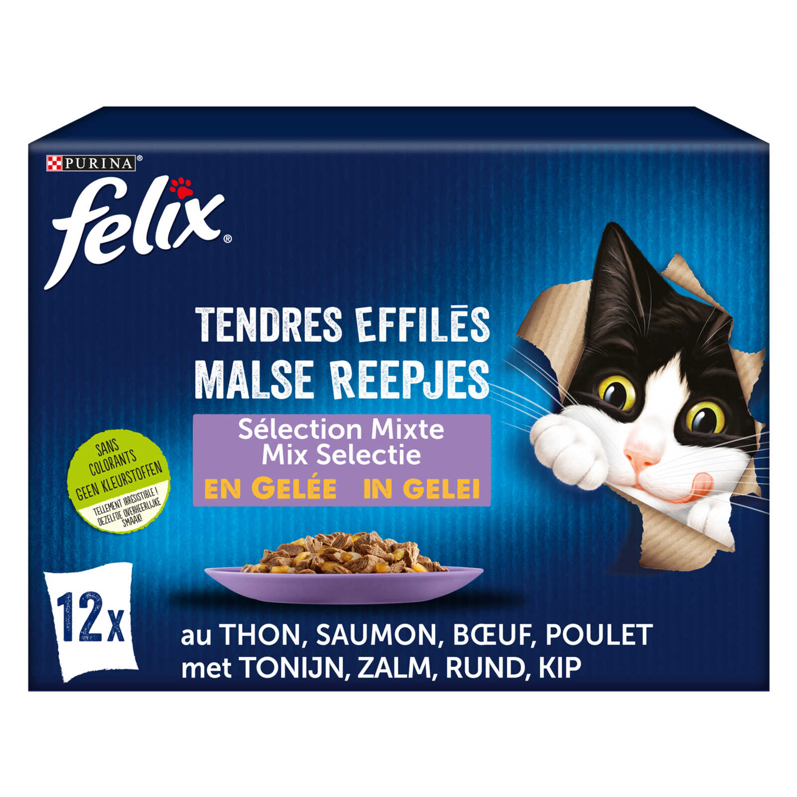 Mégapack Felix "Tendres Effilés" En Gelée 44 X 85 G
