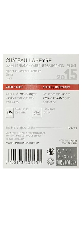 France - Frankrijk | Bordeaux | Château Lapeyre 2015 Red 