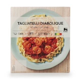 Delhaize | Scampi | Diabolique | Tagliatelli 