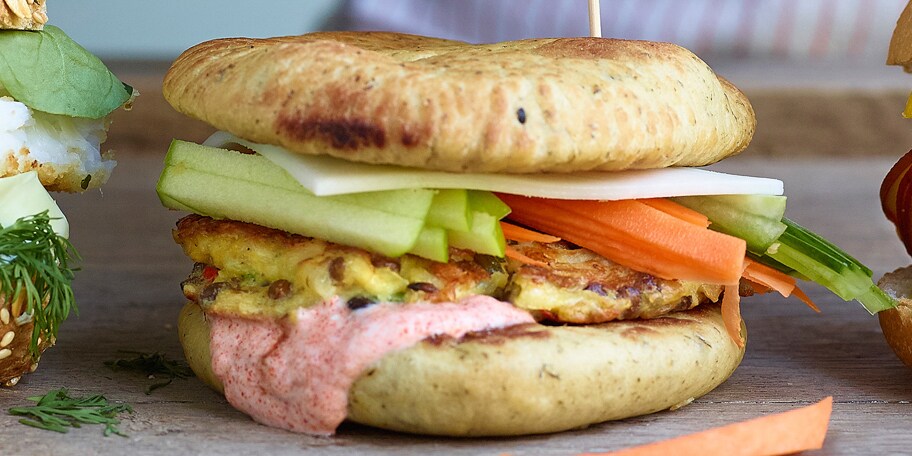 Burger indien végétarien