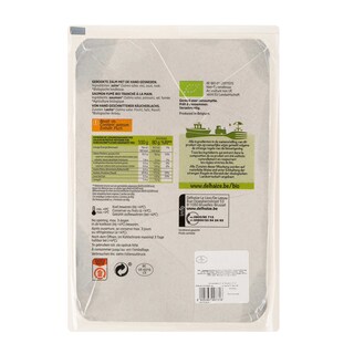 Delhaize | Bio | Saumon | Fumé | Tranché à la main | Bio +/- 140 gr