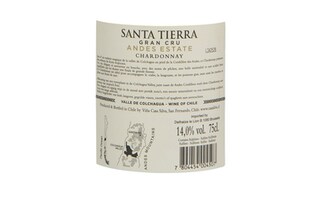 Chili | Colchagua Valley | Santa Tierra Grand Cru Andes Chardonnay 2017 