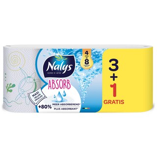 Nalys | Absorb | Keukenrol | Promopack 3+1 