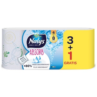Nalys | Absorb | Keukenrol | Promopack 3+1 