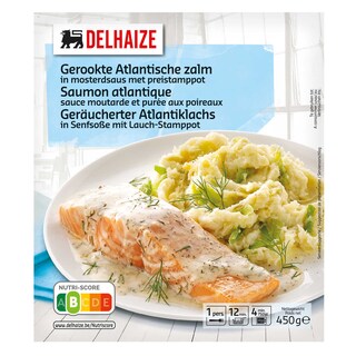 Delhaize | Zalm | Atlantisch | Mosterdsaus-Preipuree 