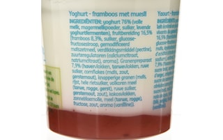 Delhaize | Yoghurt | Framboos | Granen 163 gr