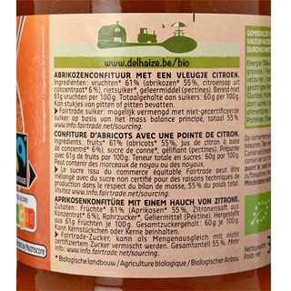 Contre étiquette - Confiture Abricot Bio
