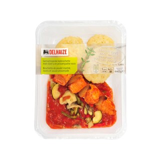 Delhaize | Brochette | Poulet | Mariné-Rosti-Provençal 