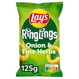 Ajuin & Fijne Kruiden | Snacks | Chips | 125G