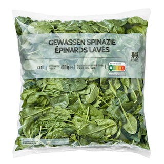 Delhaize | Gewassen spinazie 