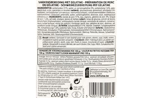 Delhaize | Preskop | Sneden 200 gr