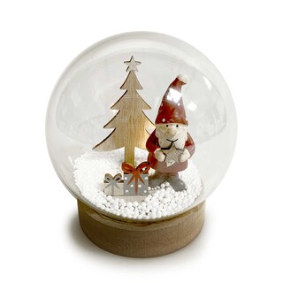Delhaize | Boule de verre Santa | led 