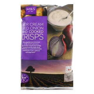 Marks&Spencer | Crisps | Sour cream | Red Onion 