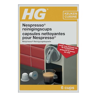HG | Capsules nettoyantes pour les machines Nespresso 6 pc
