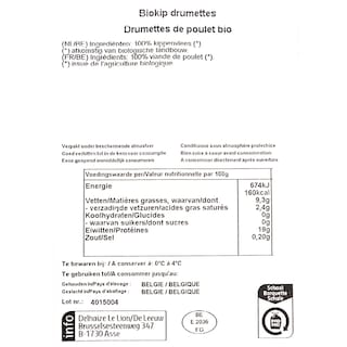Delhaize | Bio | Onderbouten | Kip | Bio 