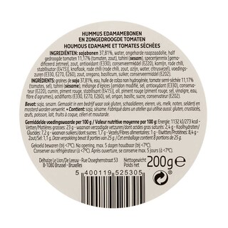 Delhaize | Houmus | Edamame | Tomates 