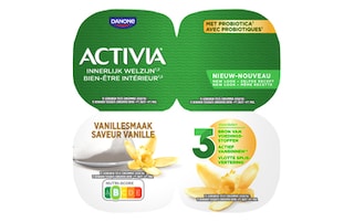 Activia | Yoghurt | Aroma vanille | Probiotica 4 x 125 gr