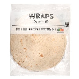 Delhaize | Wraps | 6pc | Blé | Sans lactose 