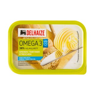 Delhaize | Margarine | A tartiner | Oméga-3 | 38% m.g. 250 gr