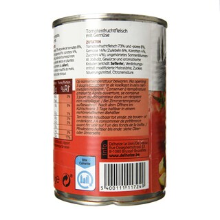 Delhaize | Tomaten | Vlees | Groenten | Blik 