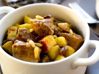 Cocotte de porc aux pommes, façon tajine