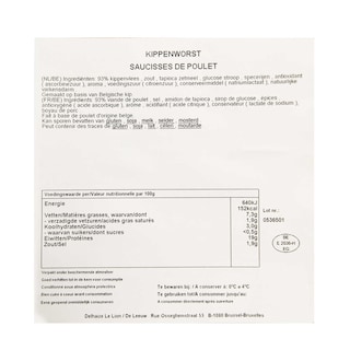 Delhaize | Saucisses | Poulet 