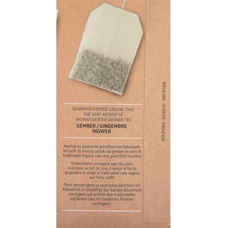 Delhaize | Thé | Vert | Gingembre | Sachets 
