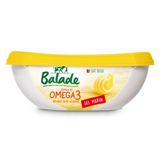 Balade | Omega 3 | Beurre demi-écrémé | A tartiner | Sel marin 250 gr