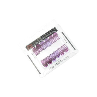 Delhaize | Care | Dubbele haarklem | 1 cm, roze, mauve 