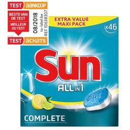 Sun | Tablettes lave-vaisselle | Citron | 46Tabs 
