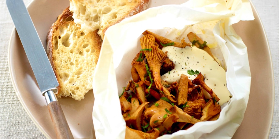 Girolles en papillotes