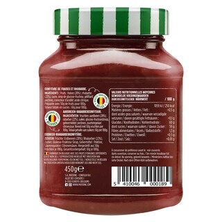 Materne | Confituur | Aardbeien-Rabarber 450 gr