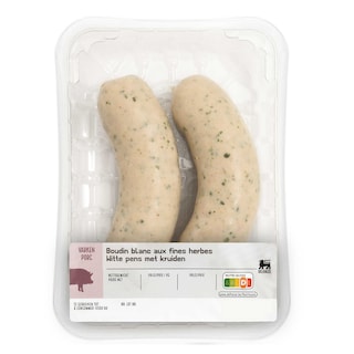 Delhaize | Boudins | Blanc | Fines herbes | Porc 