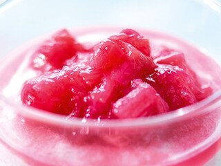 Lichte trifle met rabarber