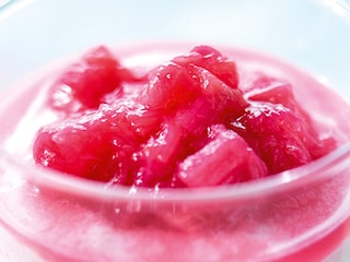Lichte trifle met rabarber