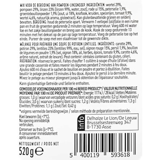 Delhaize | Soep | Pompoen | Linzen 