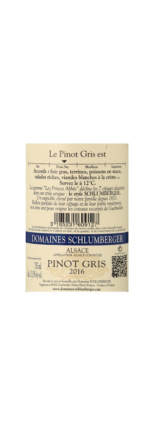 France - Frankrijk | Alsace | Schlumberger Pinot Gris 2016 