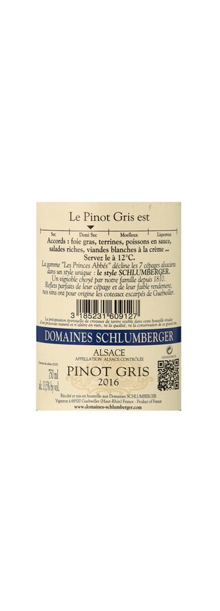 France - Frankrijk | Alsace | Schlumberger Pinot Gris 2016 