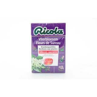 Ricola | Kruidenpastillen | Vlierbloesem | Suikervrij 