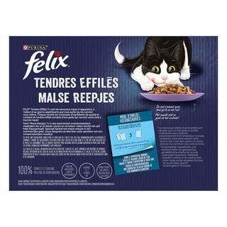 Felix | Malse Reepjes | Kattenvoeding | Senior | Gelei | Mix 12 x 85 gr