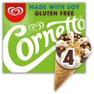 Ola | Cornetto | Glace | Vegan sans gluten | 4x90 ml 