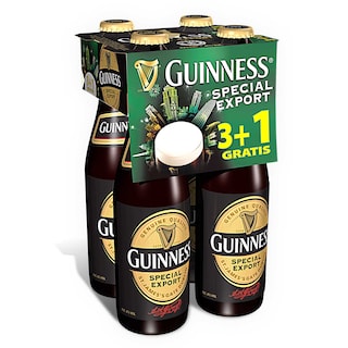 Guinness | Bière | Stout | 8% | Bouteille 3+1 gratuit 