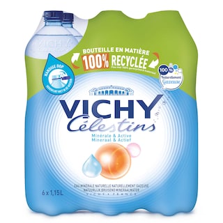 Vichy Célestins | Eau minérale | Pétillante | PET 