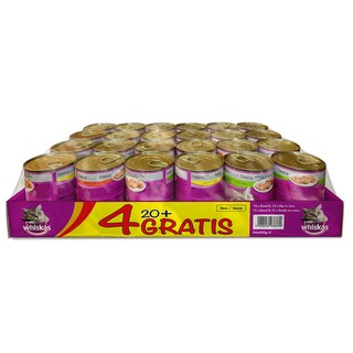 Whiskas | Aliment chat | sauce | Poulet Boeuf | 20+4 