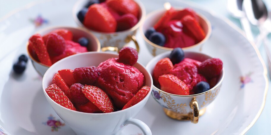 Sorbet aux fraises
