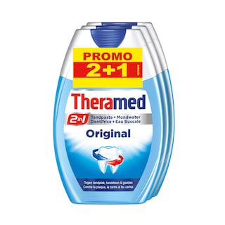 Theramed | Tandpasta | Original | 2 in 1 | 2+1 gratis 