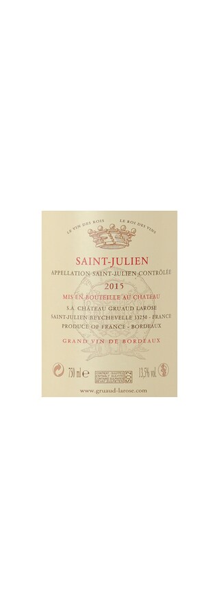 France - Frankrijk | Bordeaux - Saint-Julien | Château Gruaud Larose 15 Rouge | Caisse en Bois 